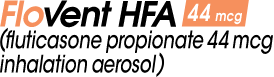 FLOVENT HFA (fluticasone propionate inhalation aerosol) logo